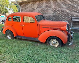 Highest bid through Friday at 3:00 pm on this 1937 Plymouth Sedan - Rear Door Suicide - 350 Chevy - Air Cond - Power Steering - Disc Brakes - Automatic - comes with over drive Transmission - Nova rear suspension - S-10 front - Auto comes with over drive trans. - Additional transmission - 700 R4 Classic cararena X
