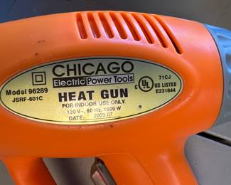 Large assortment of electrical hand tools - Chicago Heat Gun