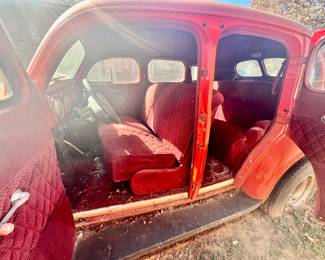 Highest bid through Friday at 3:00 pm on this 1937 Plymouth Sedan - Rear Door Suicide - 350 Chevy - Air Cond - Power Steering - Disc Brakes - Automatic - comes with over drive Transmission - Nova rear suspension - S-10 front - Auto comes with over drive trans. - Additional transmission - 700 R4 Classic cararena X