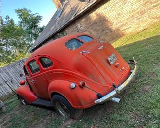 Highest bid through Friday at 3:00 pm on this 1937 Plymouth Sedan - Rear Door Suicide - 350 Chevy - Air Cond - Power Steering - Disc Brakes - Automatic - comes with over drive Transmission - Nova rear suspension - S-10 front - Auto comes with over drive trans. - Additional transmission - 700 R4 Classic cararena X