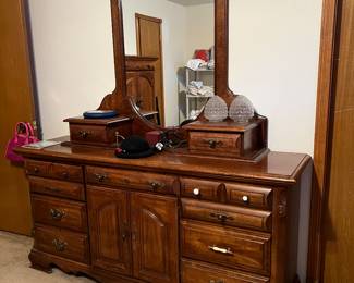 Dresser with mirror