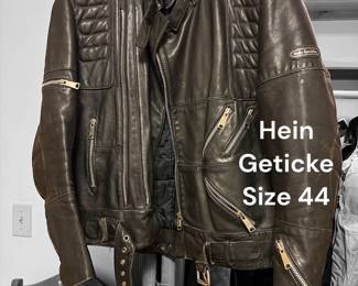 Hein Geticke leather coat - size 44