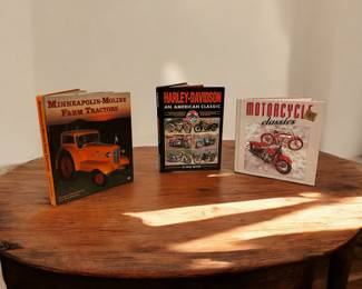 Minneapolis Moline Farm tractors
Harley Davidson book
Motorcycle Classics book
