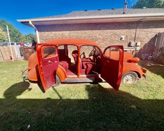 Highest bid through Friday at 3:00 pm on this 1937 Plymouth Sedan - Rear Door Suicide - 350 Chevy - Air Cond - Power Steering - Disc Brakes - Automatic - comes with over drive Transmission - Nova rear suspension - S-10 front - Auto comes with over drive trans. - Additional transmission - 700 R4 Classic cararena X