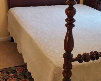 RARE circa 1920 Queen Bed by Proctors Furniture Knoxville, Tenn.