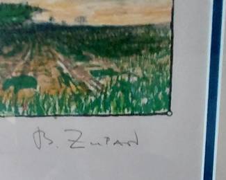 Signed Lithograph by Bruno Zupan