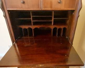 RARE circa 1920 Drop Front Butlers Secretary Desk by Proctors Furniture Knoxville, Tenn.