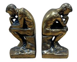RODIN Thinking Man Bookends
