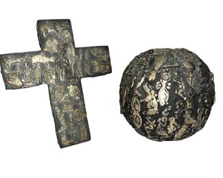 Two ESTELA OGAZON Mexican Folk Art Pieces
