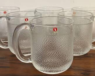 IITTALA Glass Beer Mugs, Set of 6
