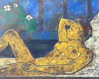 Study of GAUGUIN Nude Woman in Frame
