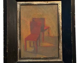 Surrealist Red Chair Print
