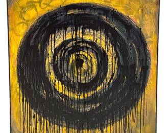 KENNAN DEL MAR Mid Century Style Mixed Media on Canvas
