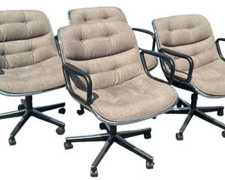 KNOLL CHARLES POLLOCK Executive Chairs Set of 4
