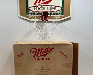 Deadstock MILLER HIGH LIFE Basketball Mini Hoop for Bar HUTCH
