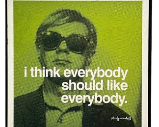 ANDY WARHOL Pop Art Poster Print
