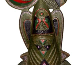 Mid Century PICASSO Style Bank Sculpture
