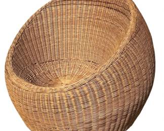 ISAMU KENMOCHI Wicker Birds Nest Chair
