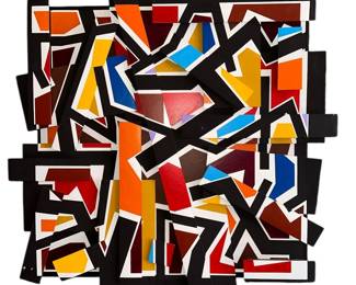 ED MIECZKOWSKI, Erebus, 3D Optical Art Acrylic On Board, 1983
