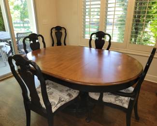 Kitchen table, 6 chairs, sold seperately