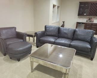 Bradington Young Sofa, chair & ottoman - under 1 year old