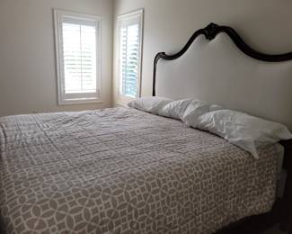 Gorgeous Bernhardt custom upholstered bed