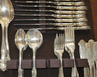 Sterling flatware set
