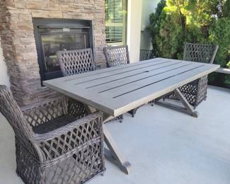 Outdoor table, 4 chairs