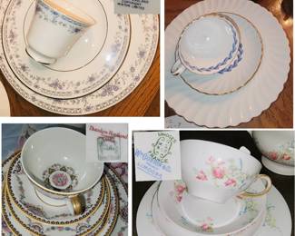 China Sets: Limoges, Minton Bellemeade, Haviland Dora, Minton Cheviot