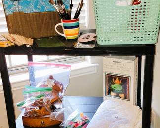 Craft items: embroidery, paints - brushes and more