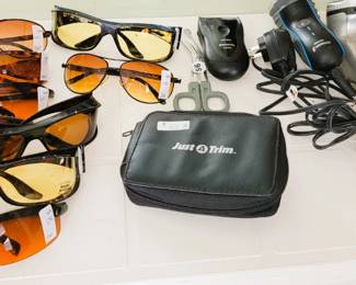 Sunglasses and shavers