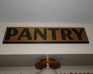 P A N T R Y, not the laundry room, but the P A N T R Y