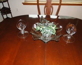 Wonderful ornamental glass centerpiece