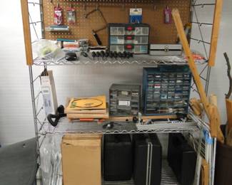 So we have more wood working tools, and more tools and more shelving units as well