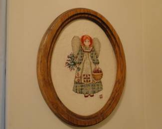 Oval Angel print