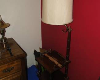 Corner table lamp, probably should have turned on the light