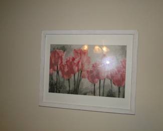 Floral wall art, handmade