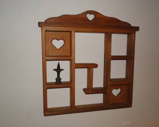 Solid wood display rack