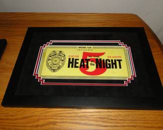 Now this is cool. A gift from the Heat of the Night set, given to the homeowner by the wife of Carroll O'Connor. How cool is that