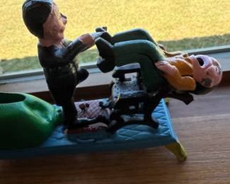 One of many mechanical coin banks