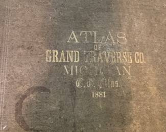 Now this is the biggie- a very rare, very early 1881 plat map book, 