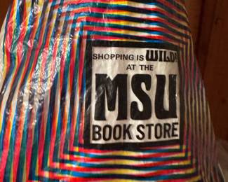Vintage MSU plastic bookstore bag