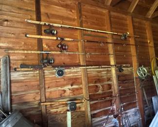 Antique and vintage rods and reels