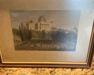 View of the Capitol at Washington.  5 x 7 matted. $29