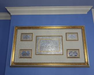 Painting of Cathedral Scene by Lenton.  46”x60”. $399