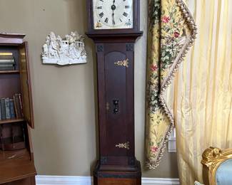 Antique grandfather clock.