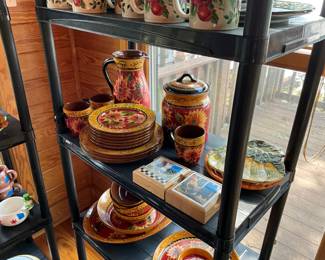 Lots of "Certified International Brand" dishes, pitchers, canister sets.. just beautiful.. It's like walking back into Hobbs Pharmacy!