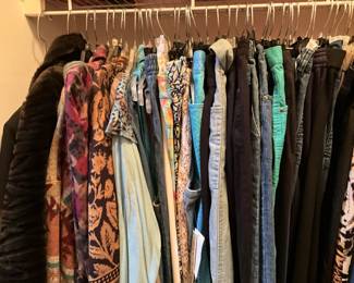 Lots of clothes - all kinds - designer - many never worn!