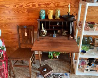 Small writing desk.