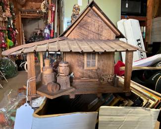 This is adorable - handmade house with furnishings